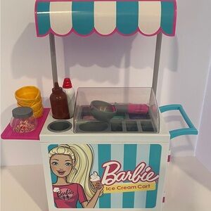Mattel Barbie Ice Cream Cart with Pink and Blue